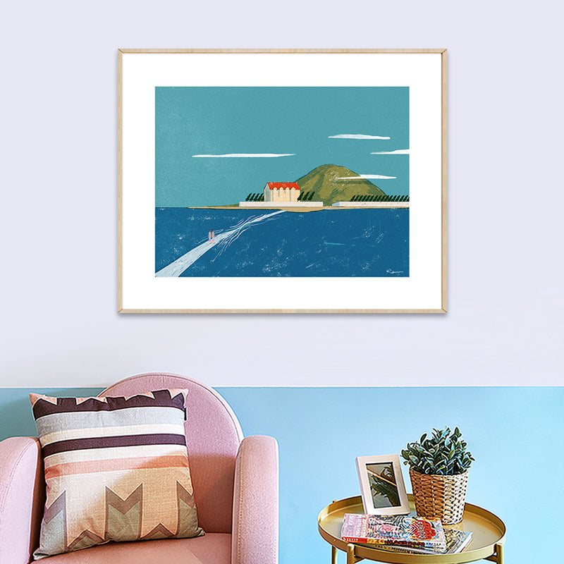 Natural Scenery Canvas Print Light Color Countryside Wall Decor for Bedroom, Multiple Sizes Clearhalo 'Art Gallery' 'Canvas Art' 'Country Art Gallery' 'French Country' 'Rustic' Arts' 1810154