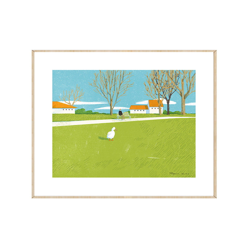 Natural Scenery Canvas Print Light Color Countryside Wall Decor for Bedroom, Multiple Sizes Clearhalo 'Art Gallery' 'Canvas Art' 'Country Art Gallery' 'French Country' 'Rustic' Arts' 1810159