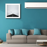 Road to Snow Mountain Canvas Black and White Contemporary Wall Art Print for Room Black Clearhalo 'Art Gallery' 'Canvas Art' 'Contemporary Art Gallery' 'Modern' Arts' 1810160