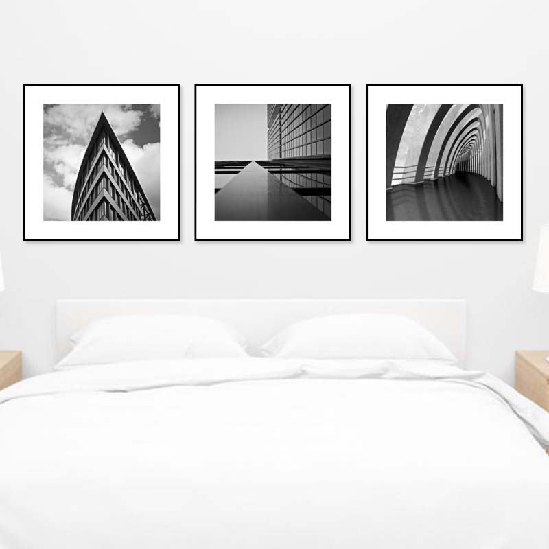 Photograph Architecture Wall Art Print in Dark Color Canvas Wall Decor, Textured Clearhalo 'Art Gallery' 'Canvas Art' 'Contemporary Art Gallery' 'Modern' Arts' 1810213