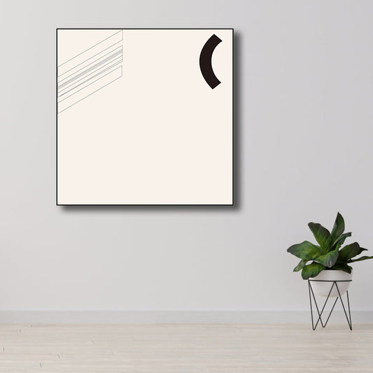 Light Color Novel Graphic Wall Decor Abstract Nordic Textured Canvas Print for Bedroom Clearhalo 'Arts' 'Canvas Art' 1810314