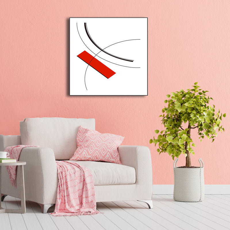 Light Color Novel Graphic Wall Decor Abstract Nordic Textured Canvas Print for Bedroom Clearhalo 'Arts' 'Canvas Art' 1810321