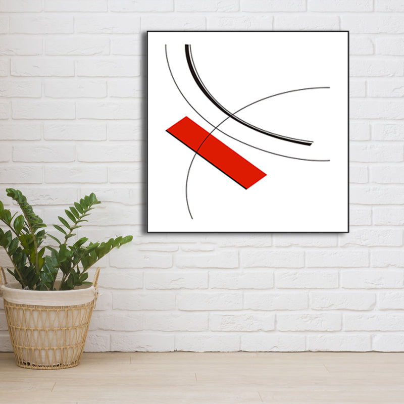 Light Color Novel Graphic Wall Decor Abstract Nordic Textured Canvas Print for Bedroom Clearhalo 'Arts' 'Canvas Art' 1810322