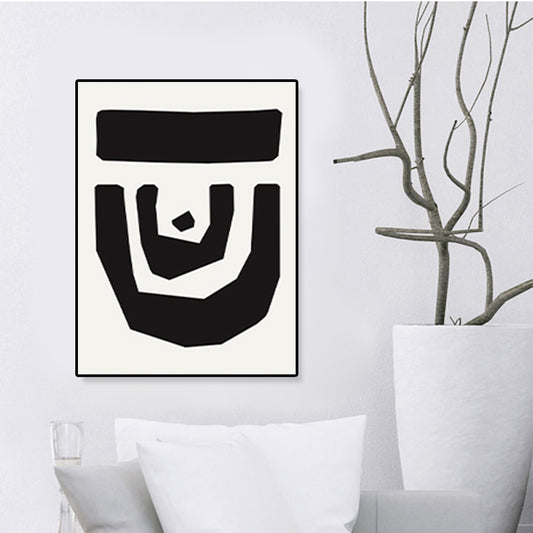 Illustration Pattern Wall Art Decor Dining Room Abstract Print Canvas in Dark Color Clearhalo 'Arts' 'Canvas Art' 1810333