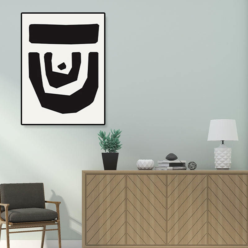 Illustration Pattern Wall Art Decor Dining Room Abstract Print Canvas in Dark Color Clearhalo 'Arts' 'Canvas Art' 1810334