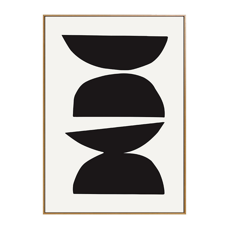 Illustration Pattern Wall Art Decor Dining Room Abstract Print Canvas in Dark Color Clearhalo 'Arts' 'Canvas Art' 1810343