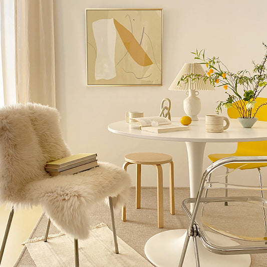 Irregular Pattern Wall Art Decor Girls Bedroom Abstract Wrapped Canvas in Pastel Color Clearhalo 'Arts' 'Canvas Art' 1810353