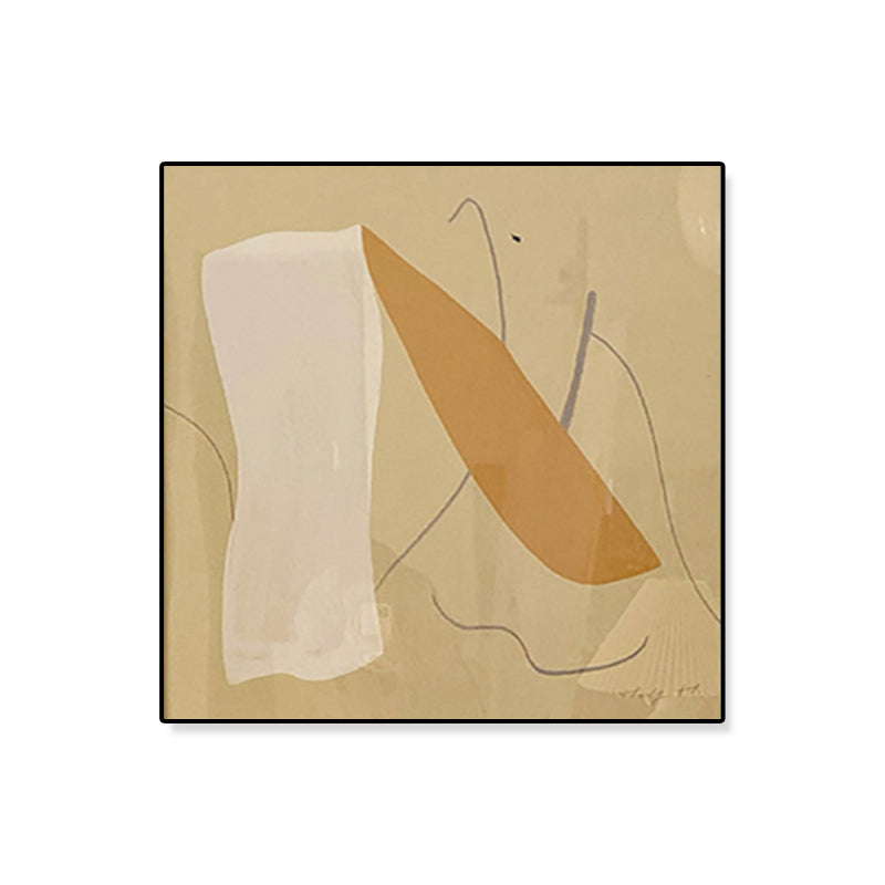 Irregular Pattern Wall Art Decor Girls Bedroom Abstract Wrapped Canvas in Pastel Color Clearhalo 'Arts' 'Canvas Art' 1810355