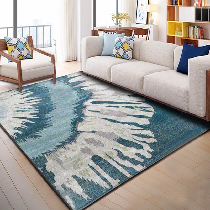 Multicolor Brushstroke Painting Pattern Rug Polyester Modern Rug Washable Anti-Slip Pet Friendly Area Rug for Living Room Clearhalo 'Area Rug' 'Modern' 'Rugs' 'Shabby Chic' Rug' 1810492