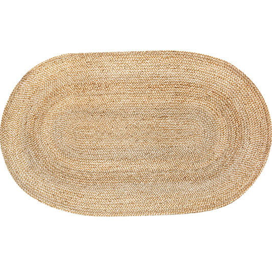 Khaki Plain Rug Jute Rural Rug Washable Anti-Slip Pet Friendly Area Rug for Living Room Clearhalo 'Area Rug' 'Rug' 1810511