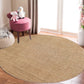 Brown Living Room Rug Rustic Solid Color Rug Sisal Pet Friendly Anti-Slip Washable Area Rug for Decoration Clearhalo 'Area Rug' 'Rug' 1810556