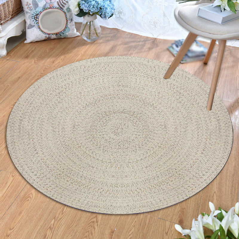 Countryside Plain Rug Polypropylene Rug Non-Slip Backing Washable Pet Friendly Carpet for Home Beige Clearhalo 'Area Rug' 'Rug' 1810604