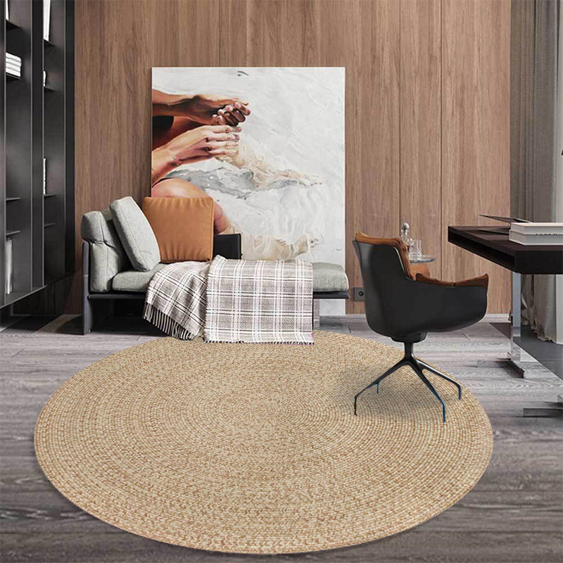 Countryside Plain Rug Polypropylene Rug Non-Slip Backing Washable Pet Friendly Carpet for Home Brown Clearhalo 'Area Rug' 'Rug' 1810607