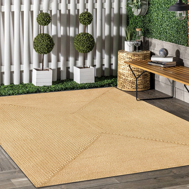 Brown Plain Rug Jute Rural Rug Washable Anti-Slip Pet Friendly Area Rug for Living Room Clearhalo 'Area Rug' 'Rug' 1810752