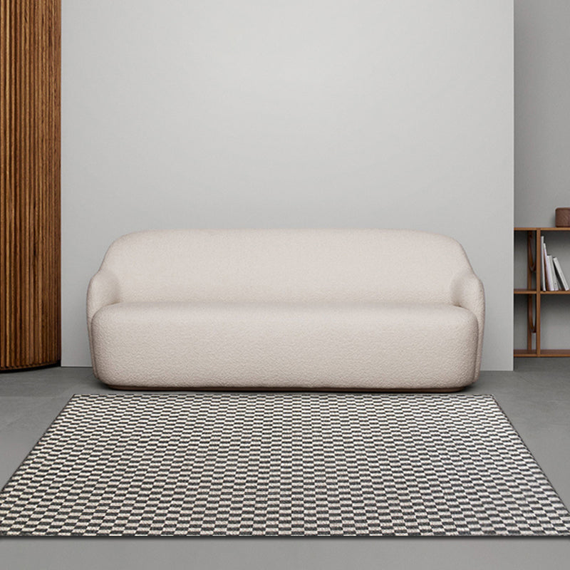 Countryside Checked Pattern Rug Brown and Black Sisal Rug Non-Slip Backing Washable Pet Friendly Carpet for Home Clearhalo 'Area Rug' 'Rug' 1810764