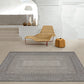Countryside Geometric Pattern Rug Grey and Black Polypropylene Rug Non-Slip Backing Washable Pet Friendly Carpet for Home Grey Clearhalo 'Area Rug' 'Rug' 1810776