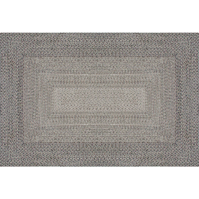 Countryside Geometric Pattern Rug Grey and Black Polypropylene Rug Non-Slip Backing Washable Pet Friendly Carpet for Home Clearhalo 'Area Rug' 'Rug' 1810778