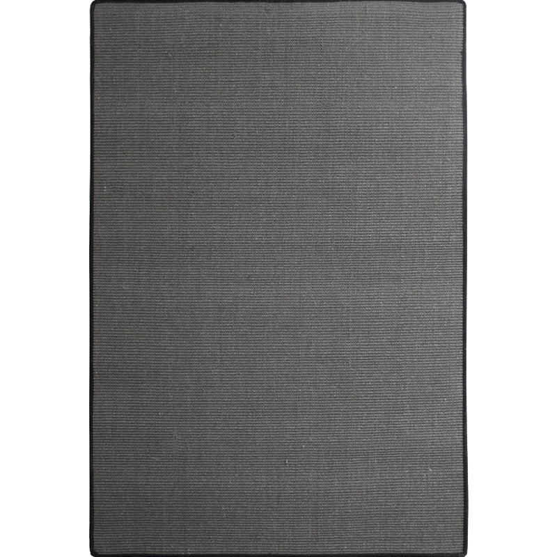 Grey Plain Rug Jute Countryside Rug Washable Pet Friendly Anti-Slip Backing Carpet for Living Room Clearhalo 'Area Rug' 'Rug' 1810869