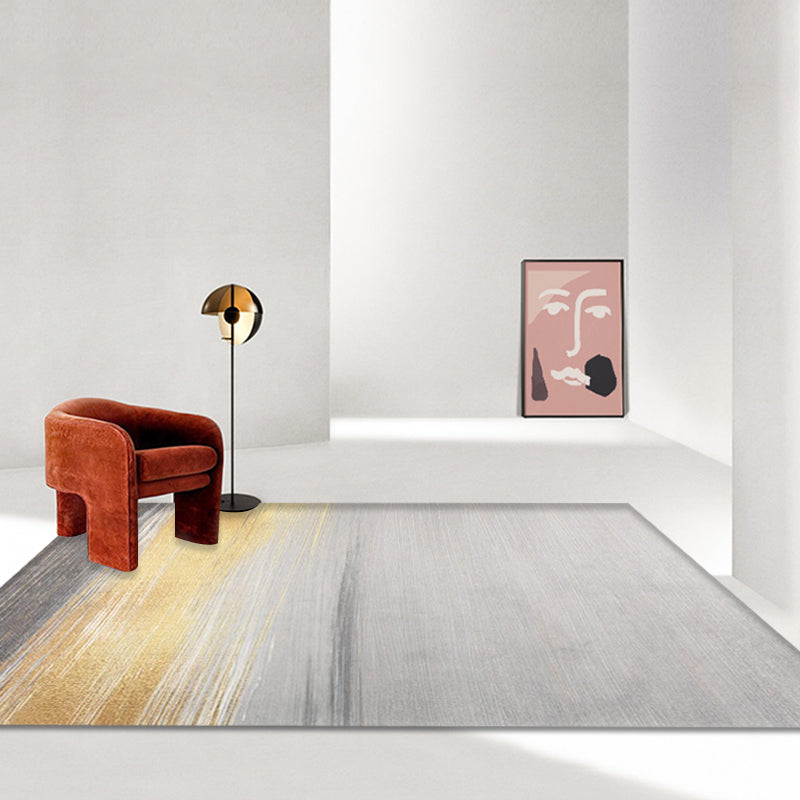 Creative Abstract Rug Green and Blue Modernism Rug Polyester Pet Friendly Washable Non-Slip Area Rug for Bedroom Clearhalo 'Area Rug' 'Rug' 1810958