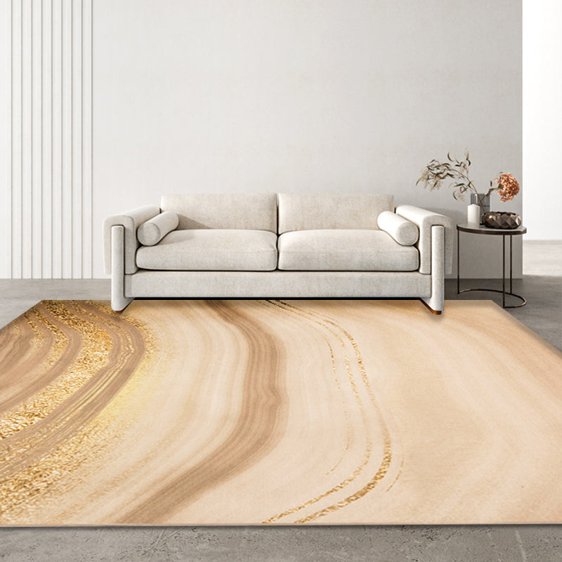 Creative Abstract Rug Green and Blue Modernism Rug Polyester Pet Friendly Washable Non-Slip Area Rug for Bedroom Yellow 4'7" x 6'7" Clearhalo 'Area Rug' 'Rug' 1810960