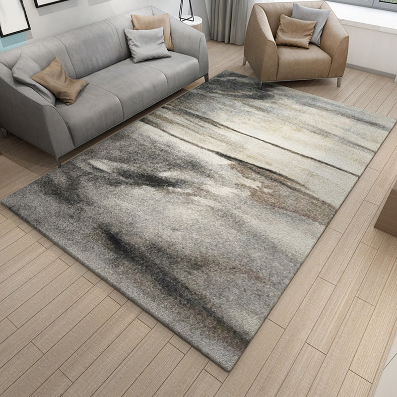 Modernist Abstract Rug Multicolor Polyester Rug Non-Slip Pet Friendly Washable Are Rug for Living Room Smoke Gray Clearhalo 'Area Rug' 'Modern' 'Rugs' Rug' 1811015