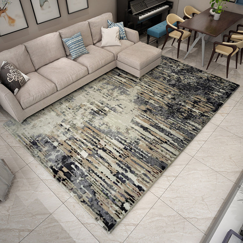 Modernist Abstract Rug Multicolor Polyester Rug Non-Slip Pet Friendly Washable Are Rug for Living Room Apricot Clearhalo 'Area Rug' 'Modern' 'Rugs' Rug' 1811016
