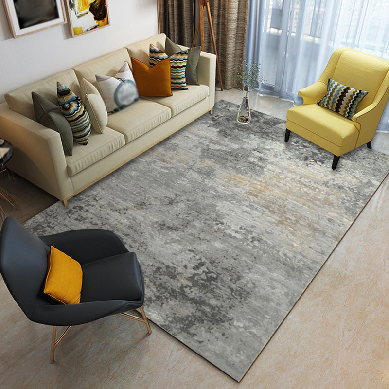 Industrial Abstract Rug Multicolor Polyester Rug Non-Slip Pet Friendly Washable Are Rug for Living Room Grey Clearhalo 'Area Rug' 'Rug' 1811092