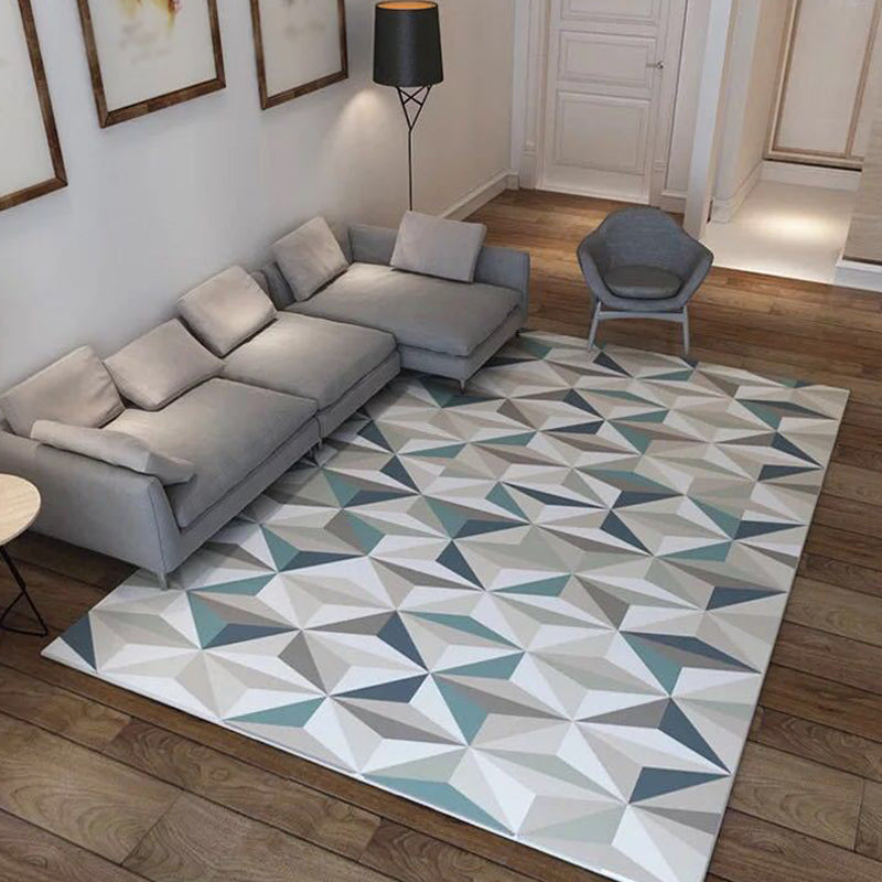 Multicolor Geometric Pattern Rug Polyester Rug Pet Friendly Washable Non-Slip Area Rug for Living Room Apricot Clearhalo 'Area Rug' 'Modern' 'Rugs' Rug' 1811101