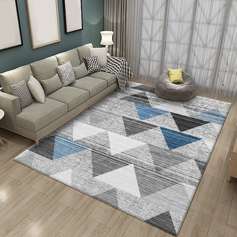 Multicolor Geometric Pattern Rug Polyester Rug Pet Friendly Washable Non-Slip Area Rug for Living Room Clearhalo 'Area Rug' 'Modern' 'Rugs' Rug' 1811132