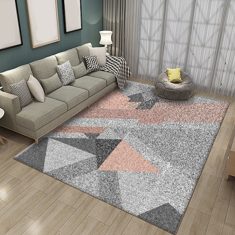 Multicolor Geometric Pattern Rug Polyester Rug Pet Friendly Washable Non-Slip Area Rug for Living Room Clearhalo 'Area Rug' 'Modern' 'Rugs' Rug' 1811138
