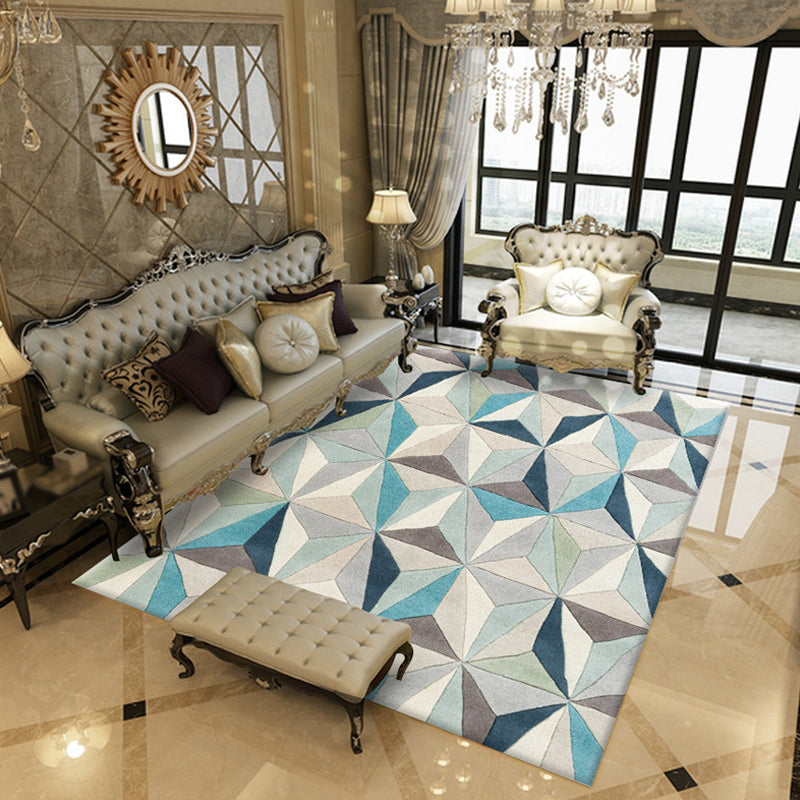 Multicolor Geometric Pattern Rug Polyester Rug Pet Friendly Washable Non-Slip Area Rug for Living Room Clearhalo 'Area Rug' 'Modern' 'Rugs' Rug' 1811139