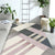 Multicolor Living Room Rug Contemporary Geometric Pattern Rug Polyester Washable Anti-Slip Backing Pet Friendly Carpet Pink Clearhalo 'Area Rug' 'Modern' 'Rugs' Rug' 1811196