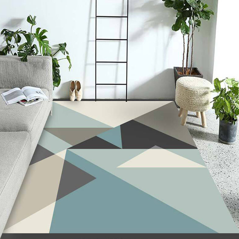 Multicolor Living Room Rug Contemporary Geometric Pattern Rug Polyester Washable Anti-Slip Backing Pet Friendly Carpet Apricot Clearhalo 'Area Rug' 'Modern' 'Rugs' Rug' 1811197