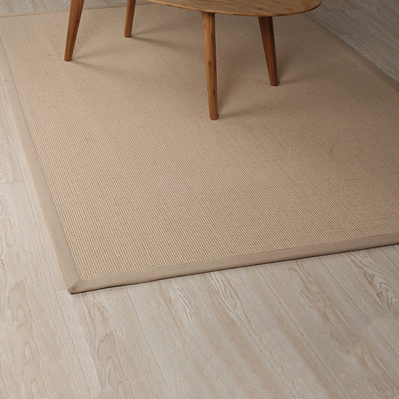 Brown Solid Color Rug Sisal Rural Rug Pet Friendly Washable Non-Slip Area Rug for Living Room Clearhalo 'Area Rug' 'Rug' 1811276