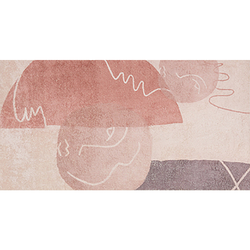 Creative Abstract Rug Red and Pink Modernism Rug Polyester Pet Friendly Washable Non-Slip Area Rug for Bedroom Clearhalo 'Area Rug' 'Rug' 1811458