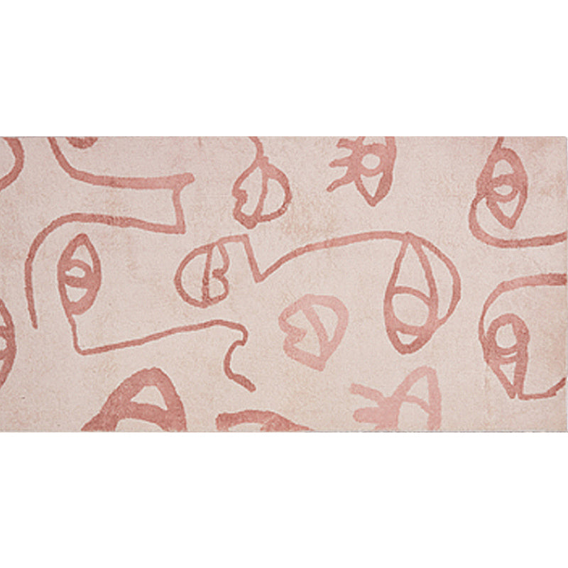 Creative Abstract Rug Red and Pink Modernism Rug Polyester Pet Friendly Washable Non-Slip Area Rug for Bedroom Clearhalo 'Area Rug' 'Rug' 1811463