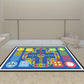 Blue Nursery Rug Kids Checkboard Pattern Rug Polyester Washable Anti-Slip Backing Pet Friendly Carpet Clearhalo 'Area Rug' 'Rug' 1811496