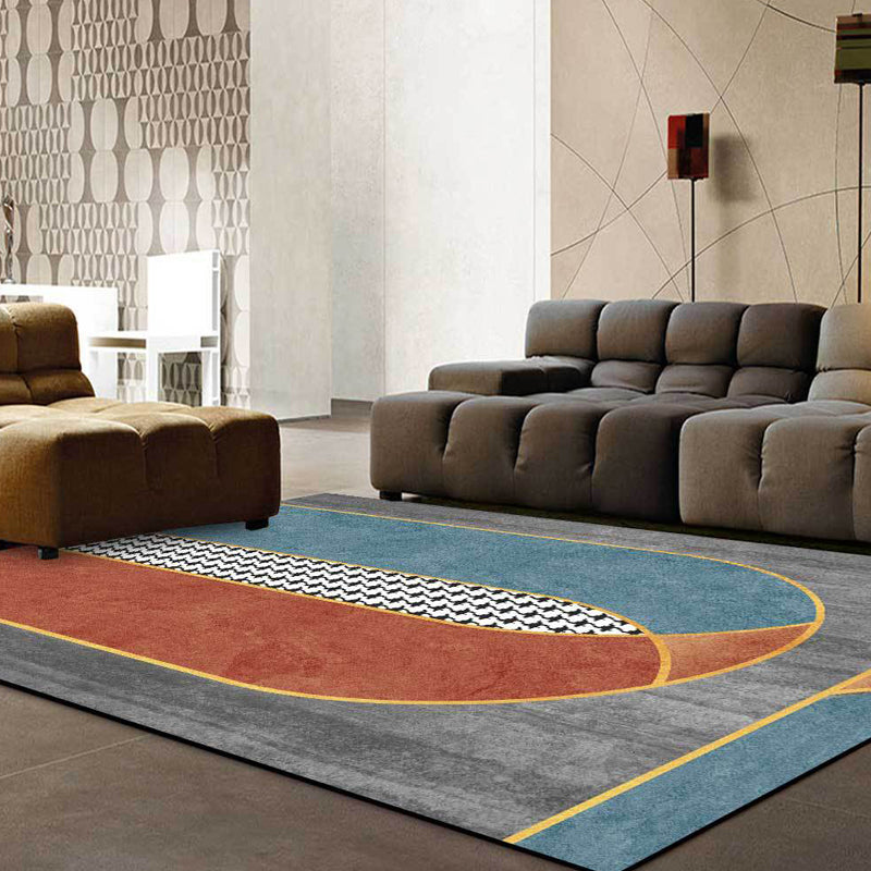 Stylish Geometric Pattern Rug with Houndstooth Grey Modern Rug Polyester Pet Friendly Washable Non-Slip Area Rug for Bedroom Clearhalo 'Area Rug' 'Modern' 'Rugs' Rug' 1811989
