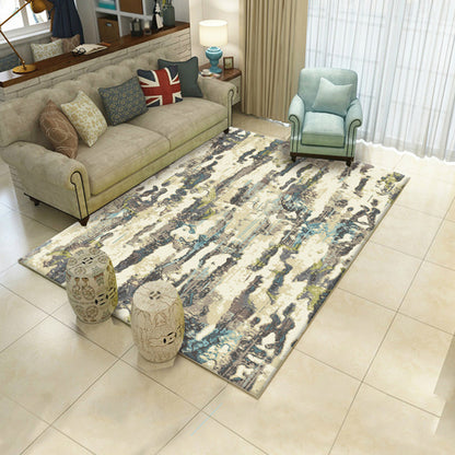 Creative Watercolor Pattern Rug Multicolor Industrial Rug Polyester Pet Friendly Washable Non-Slip Area Rug for Bedroom Dark Brown Clearhalo 'Area Rug' 'Rug' 1812167