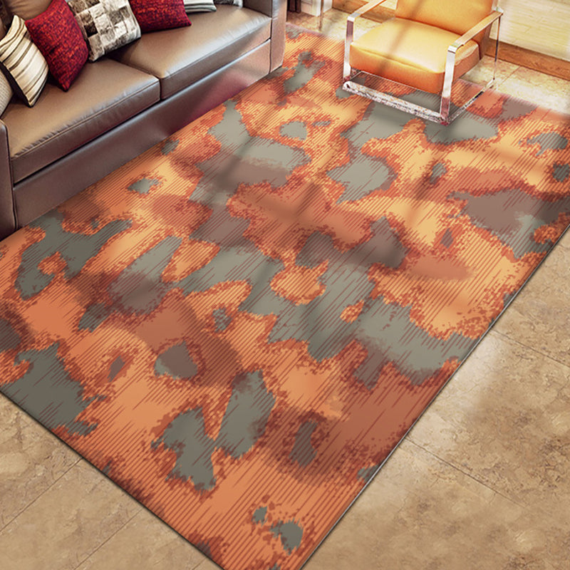 Multicolor Abstract Striped Pattern Rug Polyester Industrial Rug Pet Friendly Washable Non-Slip Area Rug for Living Room Red Clearhalo 'Area Rug' 'Rug' 1812168