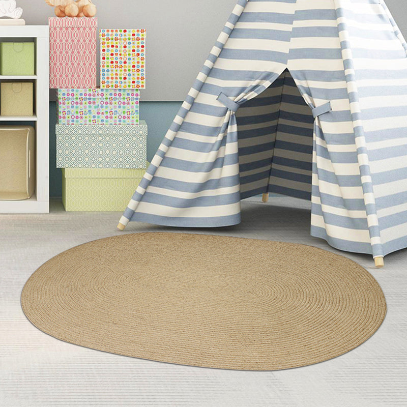 Brown Solid Color Rug Sisal Rural Rug Pet Friendly Washable Non-Slip Area Rug for Bedroom Clearhalo 'Area Rug' 'Rug' 1812231