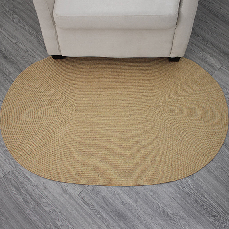 Brown Solid Color Rug Sisal Rural Rug Pet Friendly Washable Non-Slip Area Rug for Bedroom Clearhalo 'Area Rug' 'Rug' 1812232