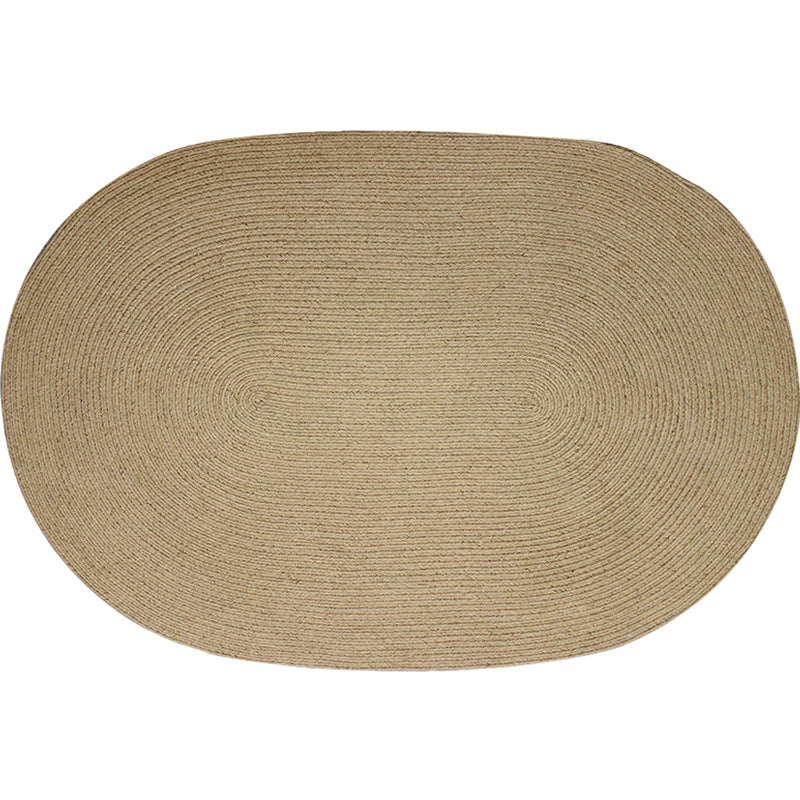 Brown Solid Color Rug Sisal Rural Rug Pet Friendly Washable Non-Slip Area Rug for Bedroom Clearhalo 'Area Rug' 'Rug' 1812233