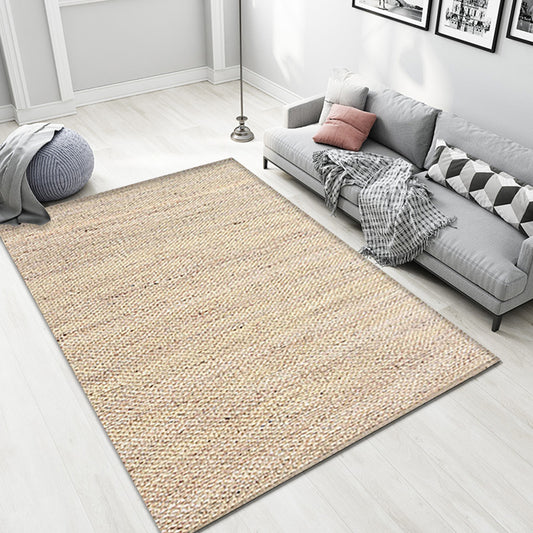 Countryside Solid Color Rug Brown Jute Rug Non-Slip Pet Friendly Washable Are Rug for Study Clearhalo 'Area Rug' 'Rug' 1812328