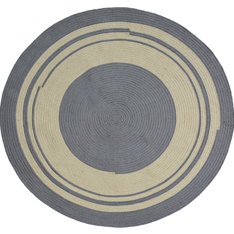 Geometric Circle Pattern Rug Sisal Rural Rug Pet Friendly Washable Non-Slip Area Rug for Bedroom Clearhalo 'Area Rug' 'Rug' 1812343