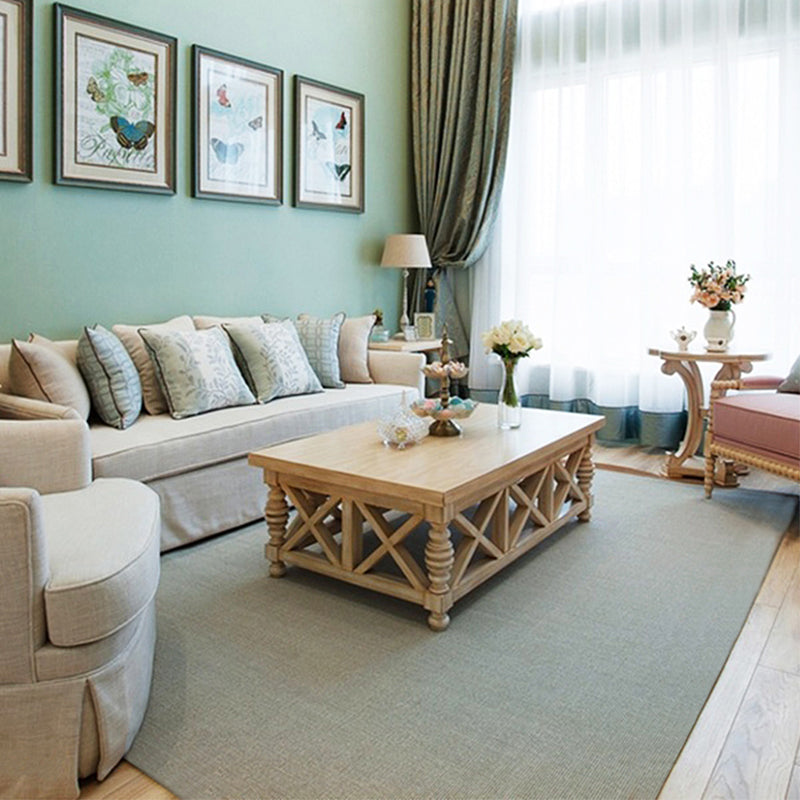 Grey Solid Color Rug Sisal Rural Rug Pet Friendly Washable Non-Slip Area Rug for Bedroom Clearhalo 'Area Rug' 'Rug' 1812366