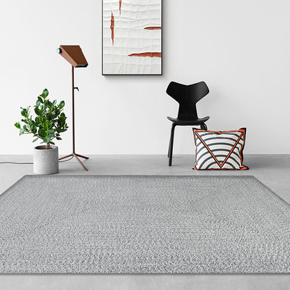 Countryside Plain Rug Green Jute Rug Non-Slip Pet Friendly Washable Are Rug for Study Grey 2'11" x 4'11" Clearhalo 'Area Rug' 'Rug' 1812378