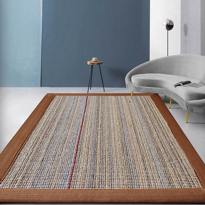 Brown Solid Color Rug Sisal Rural Rug Pet Friendly Washable Non-Slip Area Rug for Bedroom Clearhalo 'Area Rug' 'Rug' 1812424