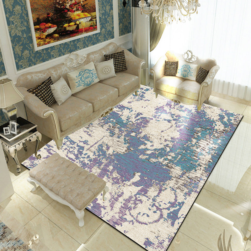 Multicolor Living Room Rug Industrial Abstract Rug Polyester Washable Anti-Slip Backing Pet Friendly Carpet Clearhalo 'Area Rug' 'Rug' 1812471
