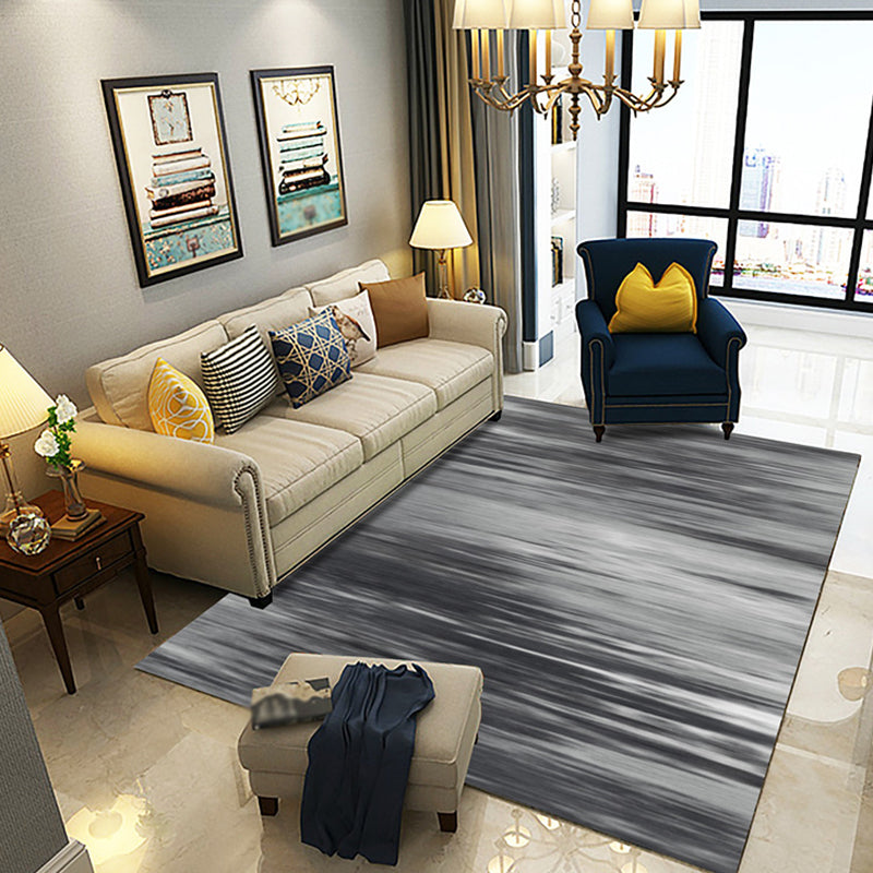 Multicolor Abstract Rug with Brushstroke Rug Polyester Industrial Rug Pet Friendly Washable Non-Slip Area Rug for Living Room Black Clearhalo 'Area Rug' 'Rug' 1812490